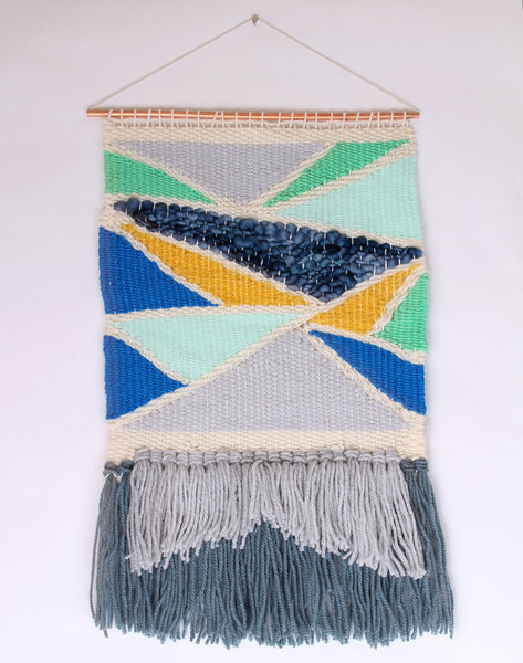 Cool Colors Triangle Weaving