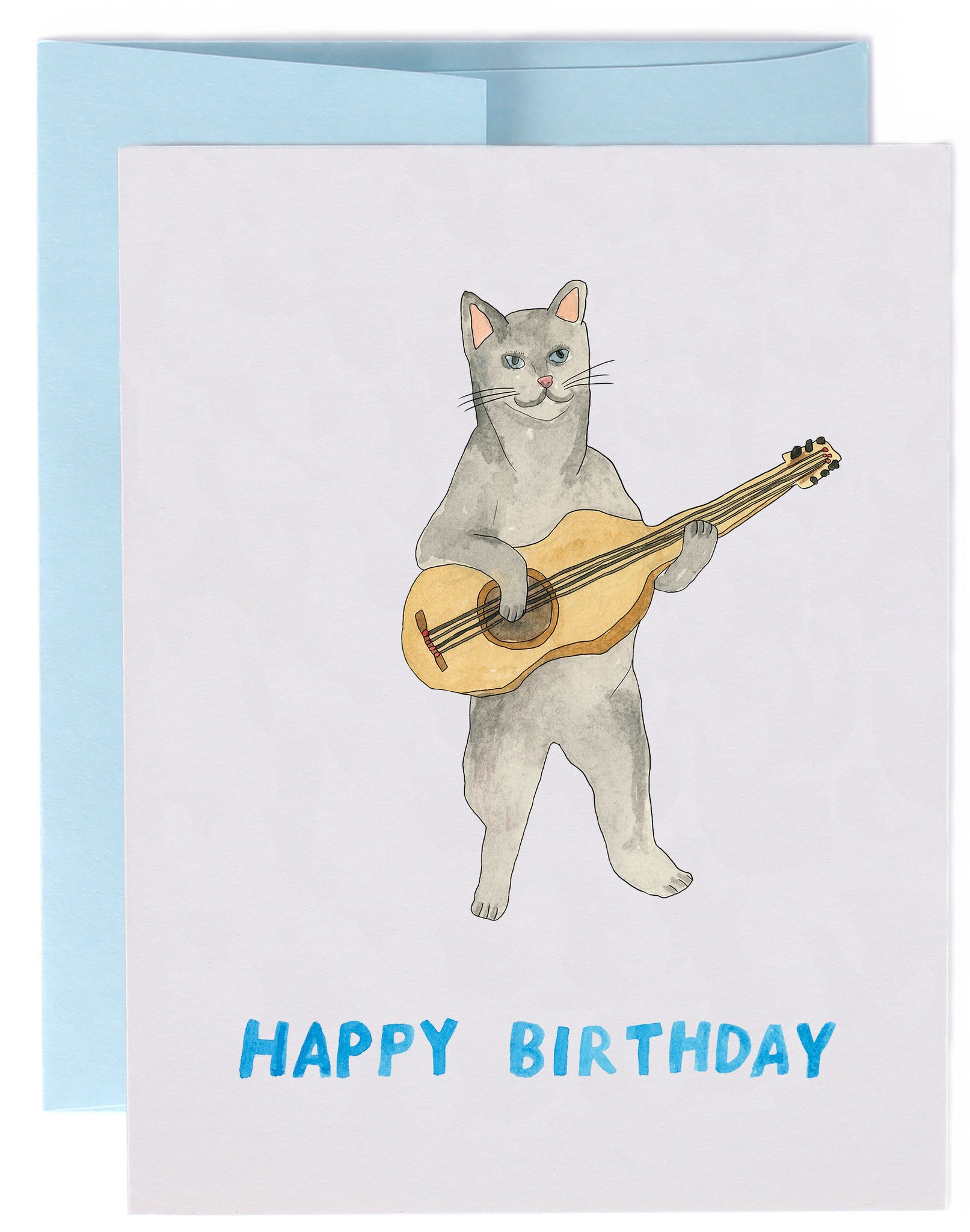 Cat Guitar Happy Birthday