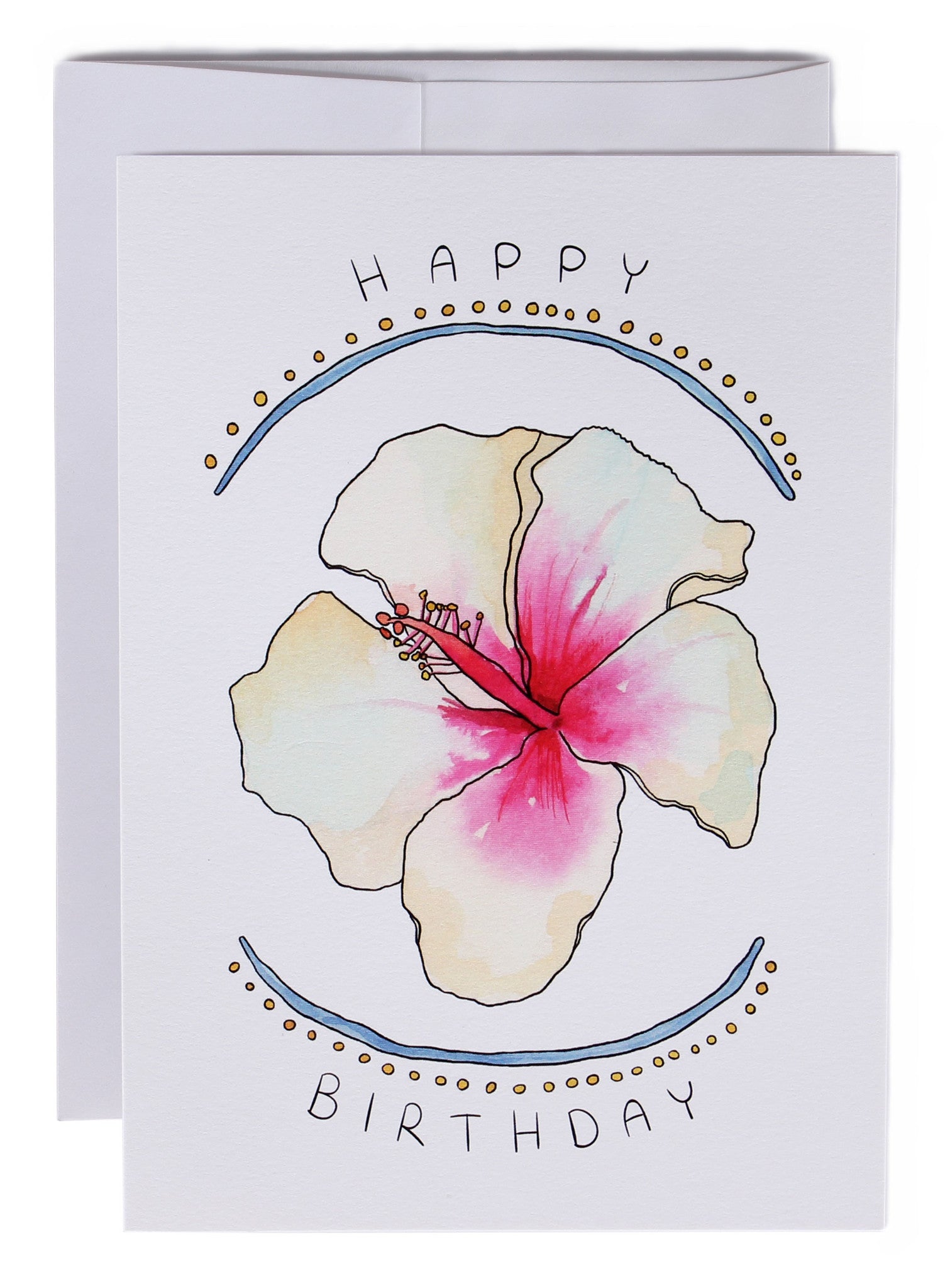 White Hibiscus Birthday